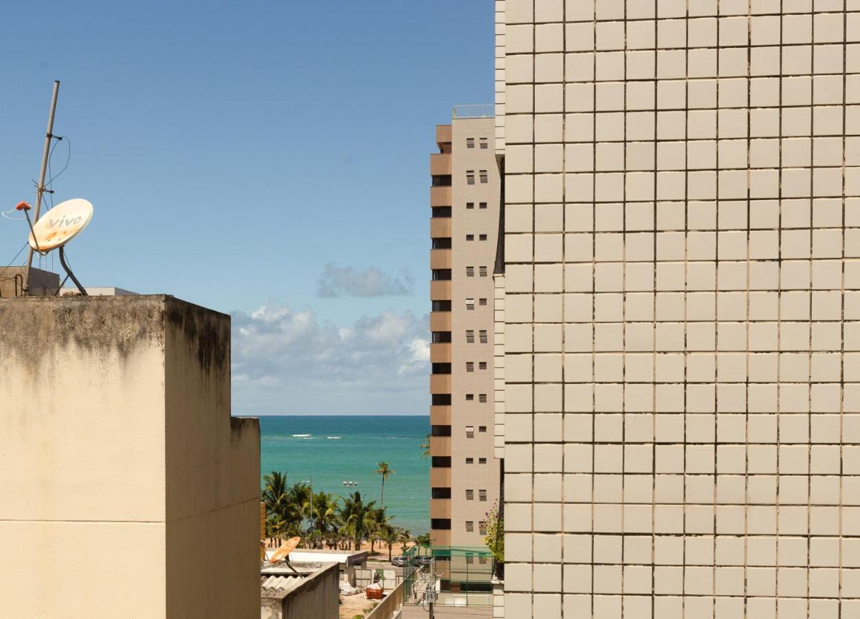 Flat quarto e sala c/ vista mar espetacular Appartamento Maceió Esterno foto
